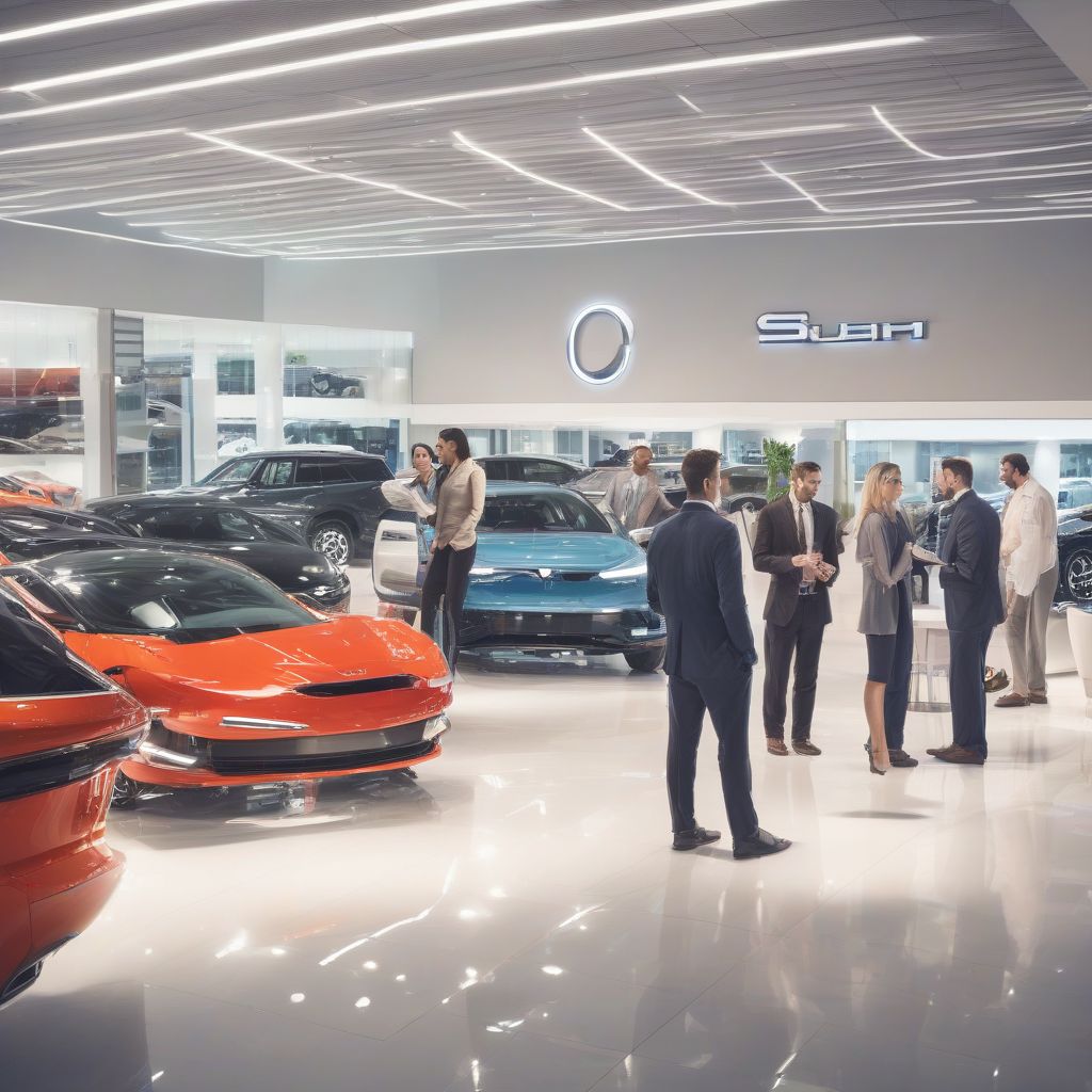 Modern Car Dealership Showroom