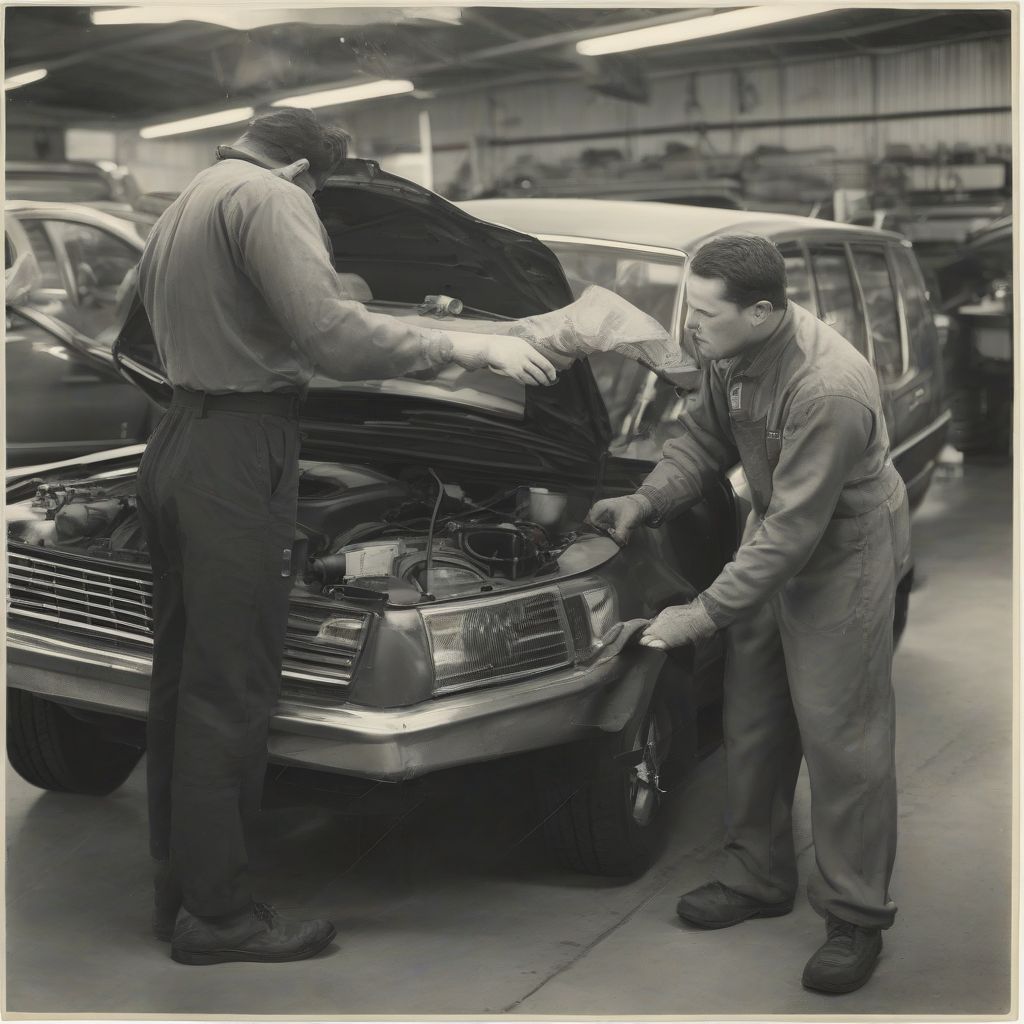 Mechanic Discussing Repairs